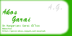 akos garai business card